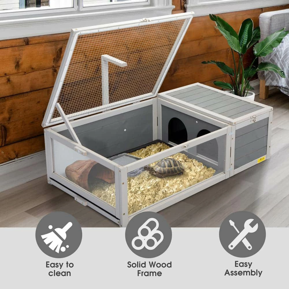 Tortoise House Weather Resistant Reptile Cage by COZIWOW 8 Tortoise House Weather Resistant Reptile Cage by COZIWOW - Image 8