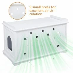 Cat Litter Box Enclosure Furniture, Washroom by COZIWOW -Cheap Bird & Wildlife Supplies Store coziwow litter boxes houses cw12h0329 1f 1000