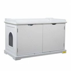 Cat Litter Box Enclosure Furniture, Washroom by COZIWOW