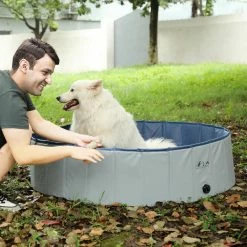 PVC Foldable Dog Pool Bath Medium Size Pet Tub by COZIWOW -Cheap Bird & Wildlife Supplies Store coziwow pet baths cw12x0340 44 1000