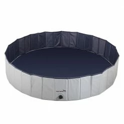 PVC Foldable Large Dog Pool Bath Pet Shower Tub by COZIWOW