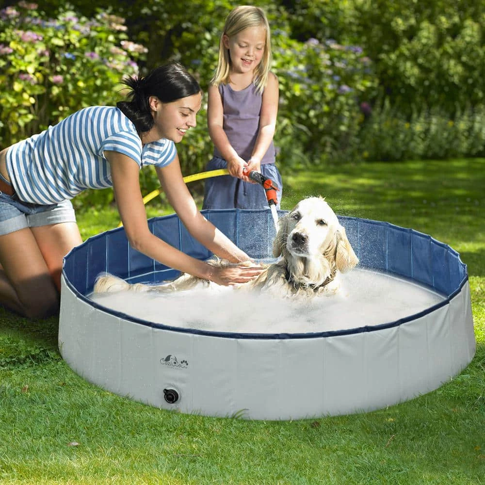 PVC Foldable Large Dog Pool Bath Pet Shower Tub by COZIWOW 7 PVC Foldable Large Dog Pool Bath Pet Shower Tub by COZIWOW - Image 7