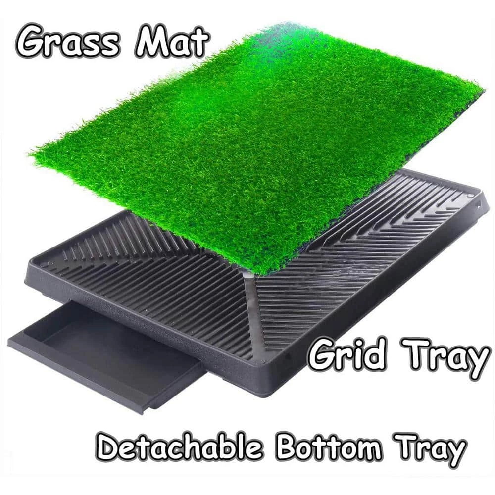 25 in. x 20 in. Puppy Pet Potty Training Pee Pad Mat Tray Artificial Grass by COZIWOW 8 25 in. x 20 in. Puppy Pet Potty Training Pee Pad Mat Tray Artificial Grass by COZIWOW - Image 8