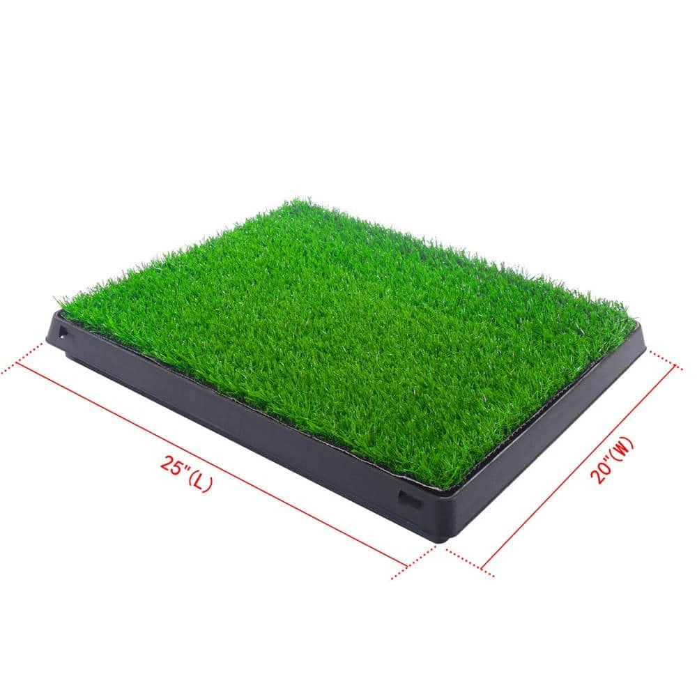 25 in. x 20 in. Puppy Pet Potty Training Pee Pad Mat Tray Artificial Grass by COZIWOW 3 25 in. x 20 in. Puppy Pet Potty Training Pee Pad Mat Tray Artificial Grass by COZIWOW - Image 3
