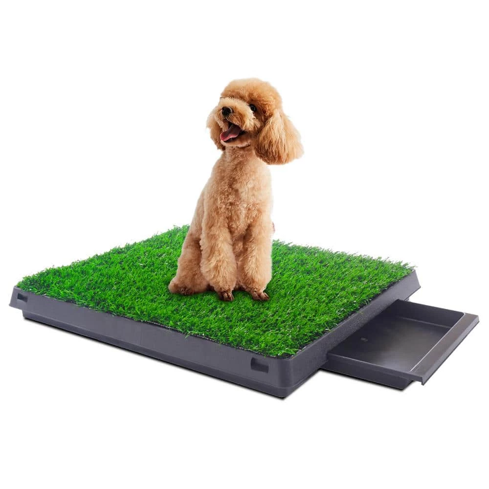 25 in. x 20 in. Puppy Pet Potty Training Pee Pad Mat Tray Artificial Grass by COZIWOW 2 25 in. x 20 in. Puppy Pet Potty Training Pee Pad Mat Tray Artificial Grass by COZIWOW - Image 2