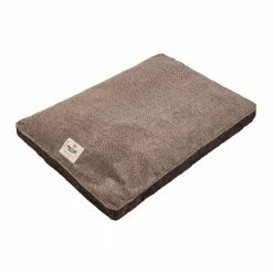 Large Microsuede 30 in. x 40 in. Pet Bed Chocolate by Happy Tails