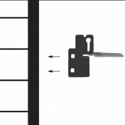 4 ft. x 4 ft. x 6 ft. and 4 ft. x 8 ft. x 6 ft. Replacement Black Metal Gate Latch for Premium Welded Wire Kennel by Unbranded -Cheap Bird & Wildlife Supplies Store dog kennels 308605 latch r 44 1000