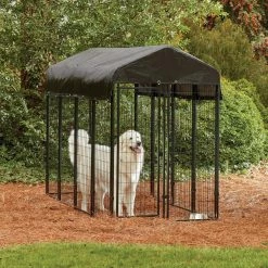 4 ft. x 8 ft. x 6 ft. Wireless Welded Wire Kennel by PRIVATE BRAND UNBRANDED -Cheap Bird & Wildlife Supplies Store dog kennels 308606b 31 1000