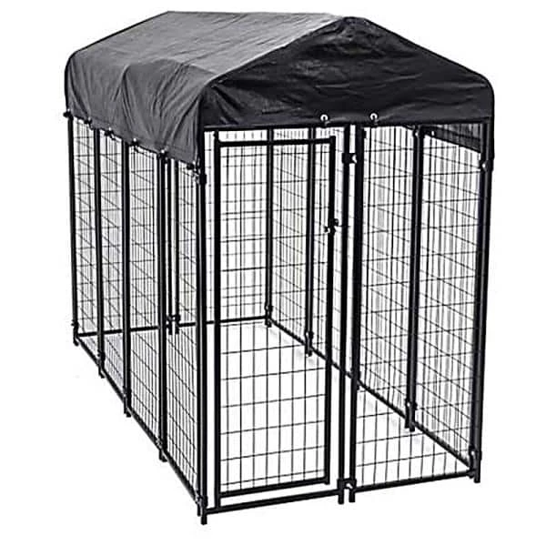 Lakeview Pet Kennel Kit - 4 ft. W x 8 ft. L x 6 ft. H Welded Mesh by Fence Master 2 Lakeview Pet Kennel Kit - 4 ft. W x 8 ft. L x 6 ft. H Welded Mesh by Fence Master - Image 2