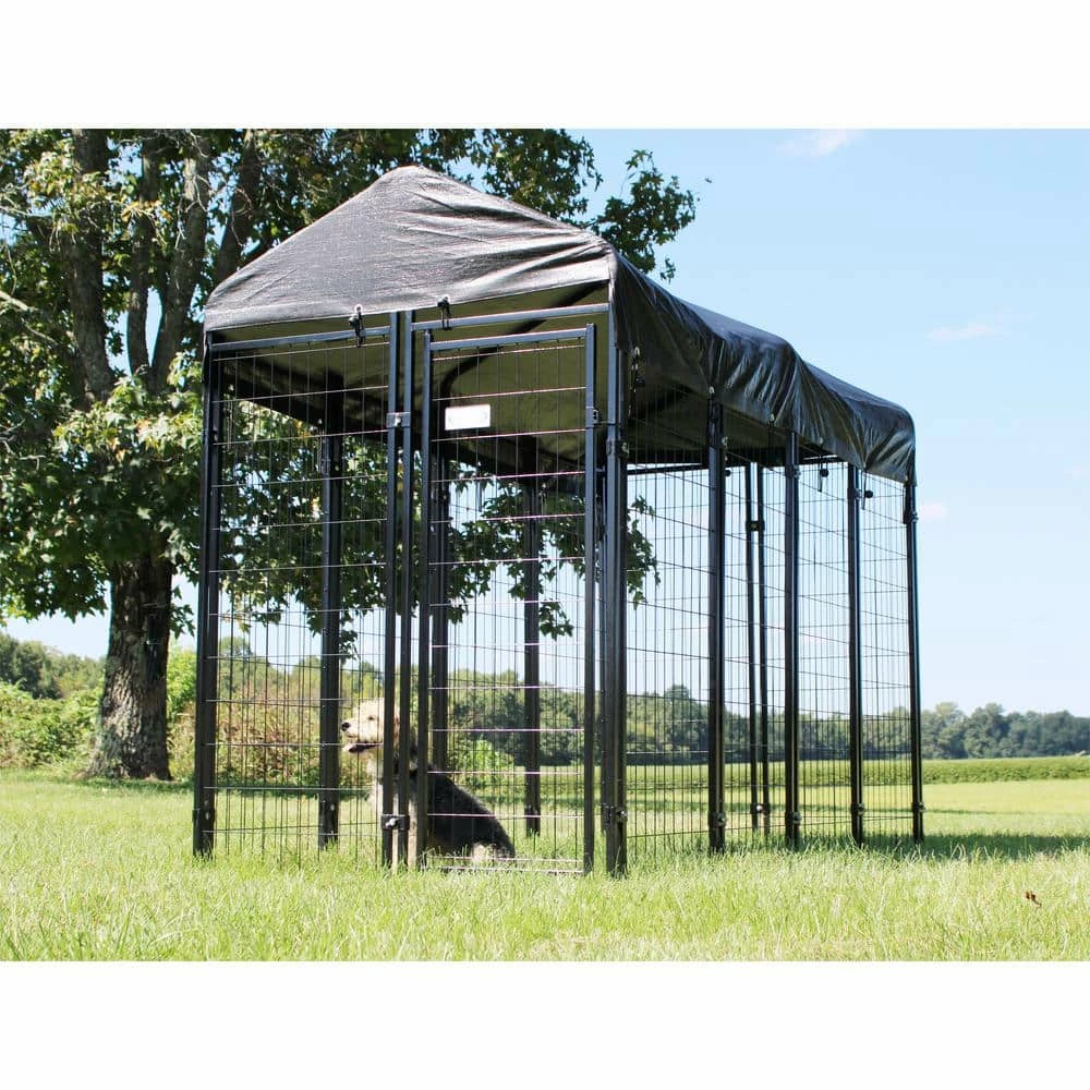 Lakeview Pet Kennel Kit - 4 ft. W x 8 ft. L x 6 ft. H Welded Mesh by Fence Master 3 Lakeview Pet Kennel Kit - 4 ft. W x 8 ft. L x 6 ft. H Welded Mesh by Fence Master - Image 3