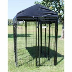 Lakeview Pet Kennel Kit - 4 ft. W x 8 ft. L x 6 ft. H Welded Mesh by Fence Master