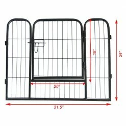 Portable Outdoor Folding 16-Panel Heavy-Duty Metal Pet Playpen by Tatayosi -Cheap Bird & Wildlife Supplies Store dog pens gates dj h w24101524 1f 1000