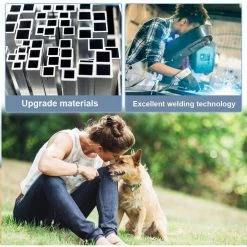 24 in. H Bold Metal Foldable Heavy-Duty Pet Playpen with Door, Indoor/Outdoor Portable Kennel (8-Panels) by BOWHAUS -Cheap Bird & Wildlife Supplies Store dog pens gates phhd bh3224hd1 31 1000