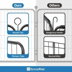 24 in. H Bold Metal Foldable Heavy-Duty Pet Playpen with Door, Indoor/Outdoor Portable Kennel (8-Panels) by BOWHAUS -Cheap Bird & Wildlife Supplies Store dog pens gates phhd bh3224hd1 66 1000