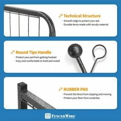 24 in. H Bold Metal Foldable Heavy-Duty Pet Playpen with Door, Indoor/Outdoor Portable Kennel (8-Panels) by BOWHAUS -Cheap Bird & Wildlife Supplies Store dog pens gates phhd bh3224hd1 77 1000