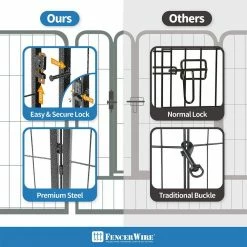 24 in. H Bold Metal Foldable Heavy-Duty Pet Playpen with Door, Indoor/Outdoor Portable Kennel (8-Panels) by BOWHAUS -Cheap Bird & Wildlife Supplies Store dog pens gates phhd bh3224hd1 c3 1000