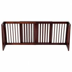 28 in. to 80 in. Wood Gate Adjustable Folding Free Standing 3 Panel Wood Pet Dog Slide Gate Safety Fence Playpen by WELLFOR -Cheap Bird & Wildlife Supplies Store dog pens gates ps hwy 6474 1f 1000