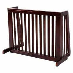 28 in. to 80 in. Wood Gate Adjustable Folding Free Standing 3 Panel Wood Pet Dog Slide Gate Safety Fence Playpen by WELLFOR -Cheap Bird & Wildlife Supplies Store dog pens gates ps hwy 6474 4f 1000