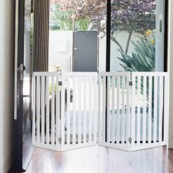 35 in. H Configurable Folding Freestanding 4 Panel Wood Dog Fence Pet Gate Step Over Safety Fence Playpen by WELLFOR 15 35 in. H Configurable Folding Freestanding 4 Panel Wood Dog Fence Pet Gate Step Over Safety Fence Playpen by WELLFOR -Cheap Bird & Wildlife Supplies Store dog pens gates ps hwy 7169wh 31 1000
