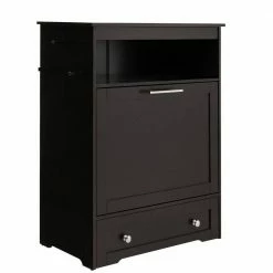 2-Cup Wood Pet Feeder Station with Stainless Steel Bowl in Coffee by ANGELES HOME