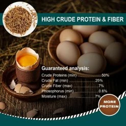 10 lbs. Non-GMO Dried Mealworms for Wild Bird Chicken Fish, High-Protein, Large Meal Worms by Euchirus 9 10 lbs. Non-GMO Dried Mealworms for Wild Bird Chicken Fish, High-Protein, Large Meal Worms by Euchirus -Cheap Bird & Wildlife Supplies Store euchirus bird seed food mealworms 10 4f 1000