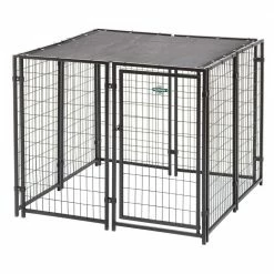 Cottageview 5 ft. x 5 ft. x 4 ft. Boxed Kennel by Fencemaster