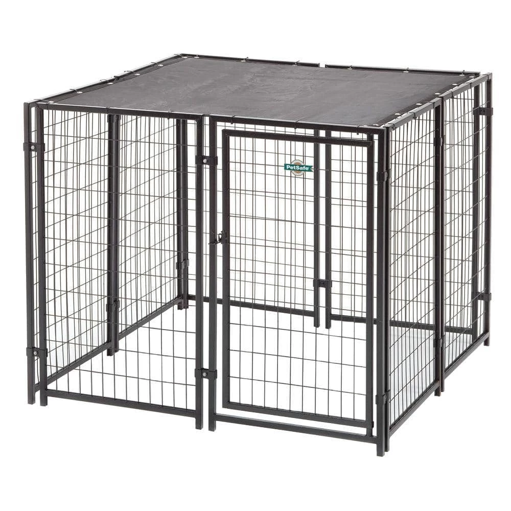 Cottageview 5 ft. x 5 ft. x 4 ft. Boxed Kennel by Fencemaster 1 Cottageview 5 ft. x 5 ft. x 4 ft. Boxed Kennel by Fencemaster