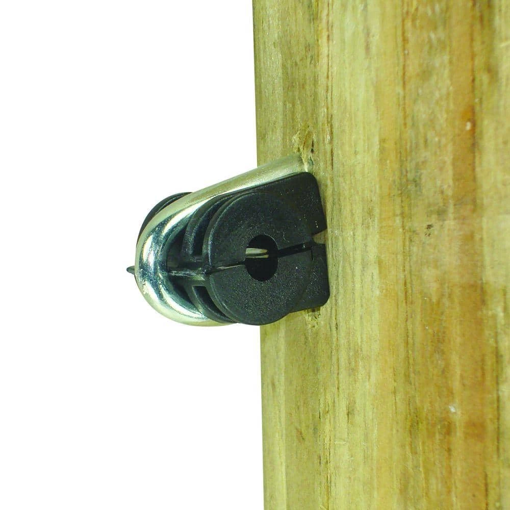 Black Staple-On Clamp Insulator Wire for Wood Post (50-Pack) by Field Guardian 2 Black Staple-On Clamp Insulator Wire for Wood Post (50-Pack) by Field Guardian - Image 2