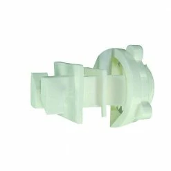 White Polywire/Wire W-Style Screw for Round Post (25-Pack) by Field Guardian