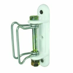 2 in. Wood Post Polytape Corner/End Insulator - White by Field Guardian