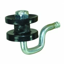 Wood Post - Polyrope Screw-In Corner Insulator - Black by Field Guardian