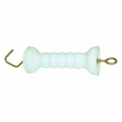 White Plated Heavy-Duty Gate Handle by Field Guardian