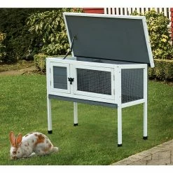 Wooden Small rabbit hutches Cement Grey Color by Foobrues 10 Wooden Small rabbit hutches Cement Grey Color by Foobrues -Cheap Bird & Wildlife Supplies Store foobrues beds cages l a10010090 c3 1000