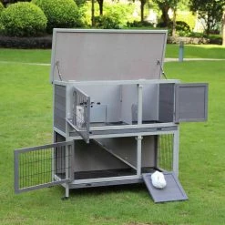 Outdoor Rabbit Cage with Pull Out Trays by Foobrues 16 Outdoor Rabbit Cage with Pull Out Trays by Foobrues -Cheap Bird & Wildlife Supplies Store foobrues beds cages lnn 23170178 4f 1000