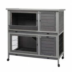 Outdoor Rabbit Cage with Pull Out Trays by Foobrues