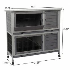 Outdoor Rabbit Cage with Pull Out Trays by Foobrues 19 Outdoor Rabbit Cage with Pull Out Trays by Foobrues -Cheap Bird & Wildlife Supplies Store foobrues beds cages lnn 23170178 fa 1000