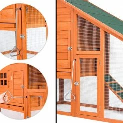 Pet Rabbit Hutch Wooden House Chicken Coop for Small Animals by Foobrues -Cheap Bird & Wildlife Supplies Store foobrues beds cages wf038024daa 4f 1000
