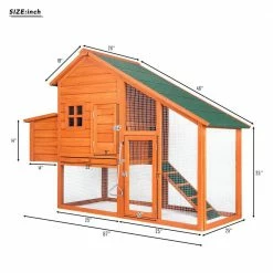 Pet Rabbit Hutch Wooden House Chicken Coop for Small Animals by Foobrues -Cheap Bird & Wildlife Supplies Store foobrues beds cages wf038024daa fa 1000