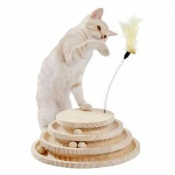 3-Layer Wooden Cat Turntable Toys by Foobrues 10 3-Layer Wooden Cat Turntable Toys by Foobrues -Cheap Bird & Wildlife Supplies Store foobrues cat toys psl 23170550 c3 1000