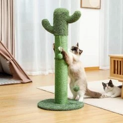 15.7 in. Solid Green Cactus Cat Scratching Post by Foobrues -Cheap Bird & Wildlife Supplies Store foobrues cat trees scratch posts fxy sy 23171540 4f 1000