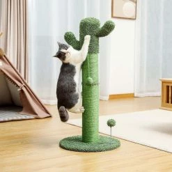 15.7 in. Solid Green Cactus Cat Scratching Post by Foobrues -Cheap Bird & Wildlife Supplies Store foobrues cat trees scratch posts fxy sy 23171540 c3 1000