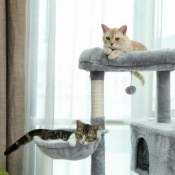 Cat Tree 56 in. Cat Tower for Multiple Cats with Super Large Perch Double Condo Hammock and Scratching Post by Foobrues 10 Cat Tree 56 in. Cat Tower for Multiple Cats with Super Large Perch Double Condo Hammock and Scratching Post by Foobrues -Cheap Bird & Wildlife Supplies Store foobrues cat trees scratch posts l w79633964 1f 1000