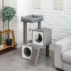 Gray Pet Cat Scratching Posts and Trees Cat Houses by Foobrues 11 Gray Pet Cat Scratching Posts and Trees Cat Houses by Foobrues -Cheap Bird & Wildlife Supplies Store foobrues cat trees scratch posts psl 23170284 4f 1000