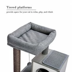 Gray Pet Cat Scratching Posts and Trees Cat Houses by Foobrues 14 Gray Pet Cat Scratching Posts and Trees Cat Houses by Foobrues -Cheap Bird & Wildlife Supplies Store foobrues cat trees scratch posts psl 23170284 fa 1000
