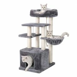 Cat Tree Condo Sisal Scratching Post for Kitten Pet Cat Tower Cozy Perch Specious Hummock by Foobrues 8 Cat Tree Condo Sisal Scratching Post for Kitten Pet Cat Tower Cozy Perch Specious Hummock by Foobrues -Cheap Bird & Wildlife Supplies Store foobrues cat trees scratch posts psl 23170420 4f 1000