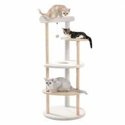 Wooden Multi-level Cat Tower Curious Hole with Scratching Posts by Foobrues 10 Wooden Multi-level Cat Tower Curious Hole with Scratching Posts by Foobrues -Cheap Bird & Wildlife Supplies Store foobrues cat trees scratch posts psl 23170499 c3 1000