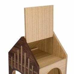 Cool Luxury Wooden Castle Cat House with Scratching Posts by Foobrues -Cheap Bird & Wildlife Supplies Store foobrues cat trees scratch posts psl 23170628 fa 1000