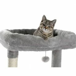 Gray Large Pet Cat House Plush Sisal Scratcher Cat Tree by Foobrues -Cheap Bird & Wildlife Supplies Store foobrues cat trees scratch posts psl 23170703 fa 1000