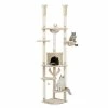 Pet Cat Tree Floor to Ceiling Cat Tower Large Hammock Levels by Foobrues