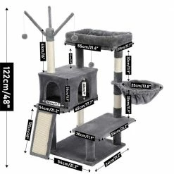 Large Condo Cat Tree Whirligig Toy Hammock Scratching Board by Foobrues 11 Large Condo Cat Tree Whirligig Toy Hammock Scratching Board by Foobrues -Cheap Bird & Wildlife Supplies Store foobrues cat trees scratch posts psl 23170888 fa 1000